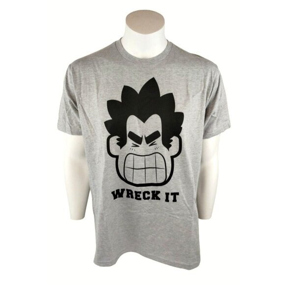 MAD Engine Other - Mad Engine Mens Large Disney Wreck It Ralph Gray Graphic T-Shirt New with Tags